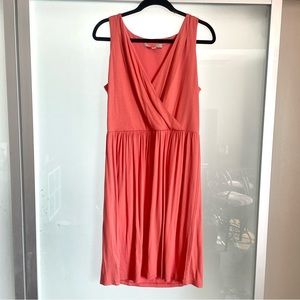 Ann Taylor LOFT Coral Fit/Flare Dress Size M